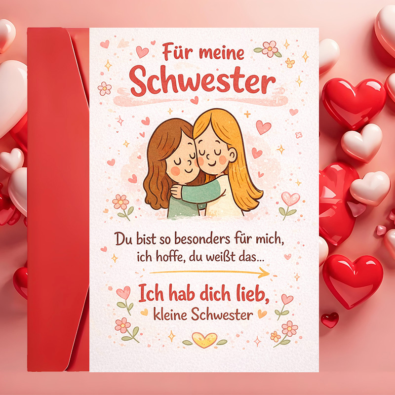 Image of 1 Greeting Card + 1 Envelopesweet Sister Greeting Card For Special Moments Love And Appreciation Perfect Gift For Sisters On Birthdays Holidays Or (envelope + Card)