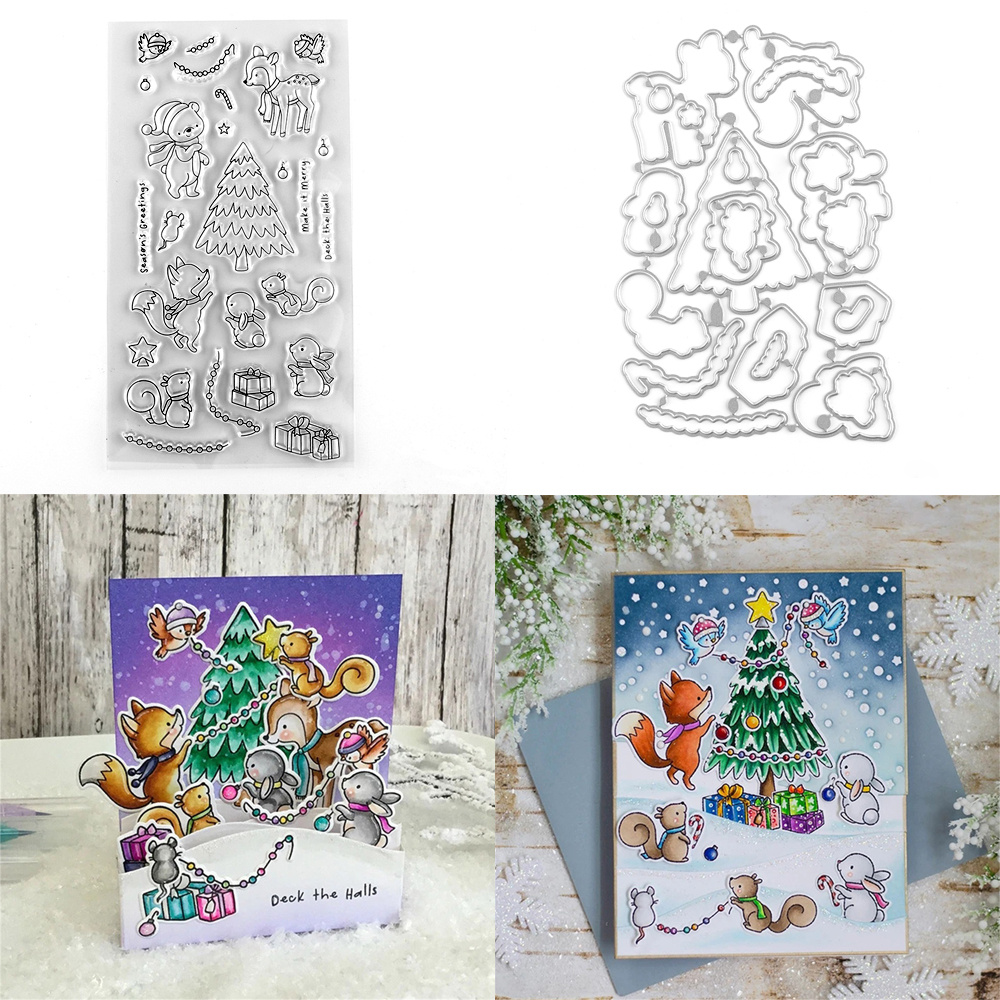 Bastelzubehör Stanzmodel Metall-Stanzformen Set – Tiere, Blumen