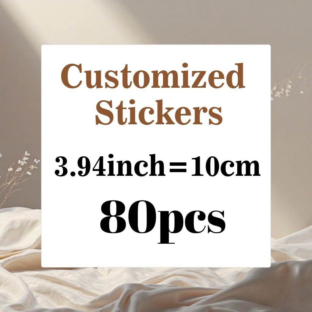 Personalized Custom Large Stickers, 8.0cm/10.01cm/11.99cm