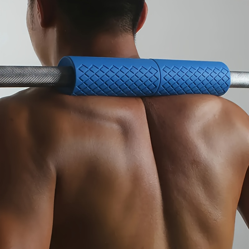 set of 2 silicone dumbbell grips silicone barbell grips thick silicone grips suitable for weightlifting and muscle training sturdy silicone grips standard size designed for standard bar widths ideal for home gym equipment details 3