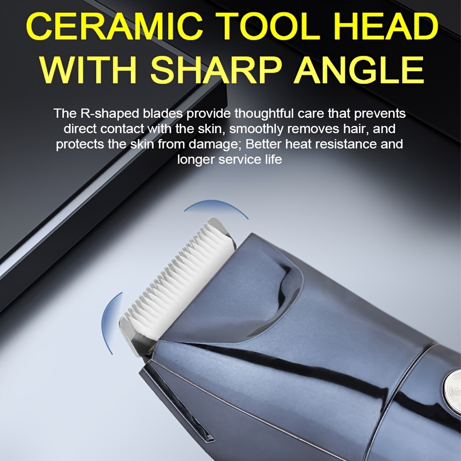 5 in 1 professional body hair trimmer for men usb rechargeable electric shaver with replaceable ceramic blades   for face neck chest back grooming   shaver clipper nose hair trimmer eyebrow trimming knife hair trimmer for body versatile grooming tool sleek grooming device durable grooming tool Product details 7