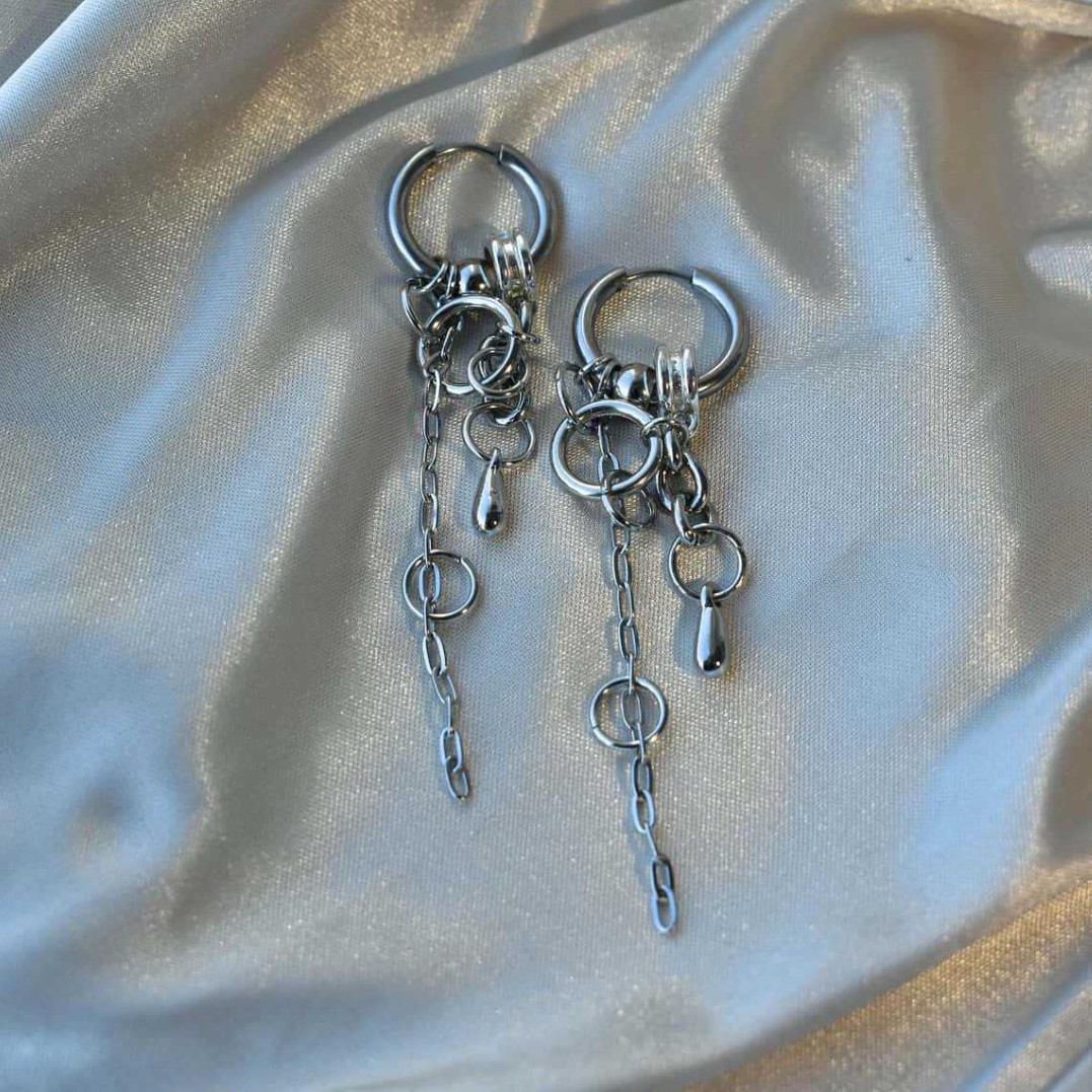 TEMU Orecchini con catena e nappe, design geometrico con ciondolo, squisiti per l'uso e come accessori per feste, per , adatti a qualsiasi occasione