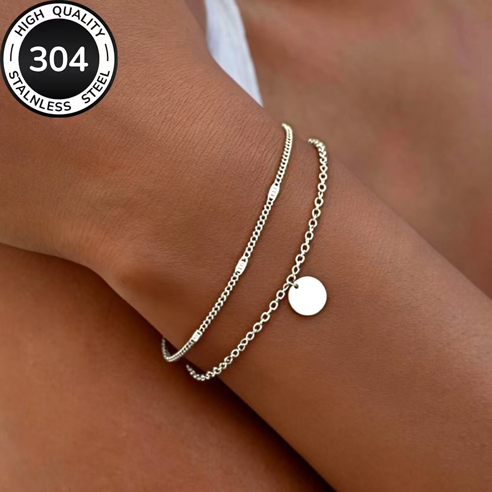 High-Quality Stainless Steel Golden Bracelet
