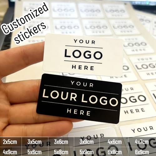 item picture 100pcs customizable rectangle sticker labels 2 5cm 3 5cm 3 6cm 3 9cm 4 6cm 4 7cm 4 9cm 5 6cm 5 8cm 5 9cm 6 8cm 6 9cm high quality stickers personalized custom photo suitable for addresses business packaging