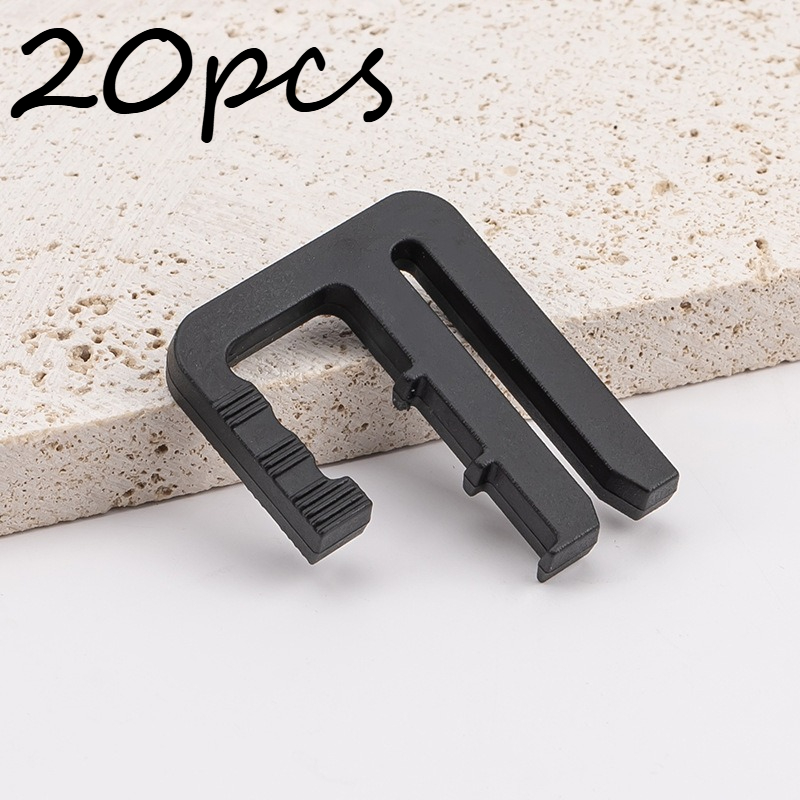 E-shop 20er-Pack Verstellbare Taillenknopf-Set - Abnehmbare Jeans-Taillenversteller, Sofort-Knöpfe ohne Nähen, Geeignet für Denim-Culottes, Kunststoff,