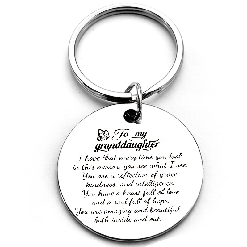 TEMU 2d Flat - A 2d Design Featuring A Single Elegant , Accompanied By "to My Granddaughter, " Serves As A Present From Grandparents. This Durable