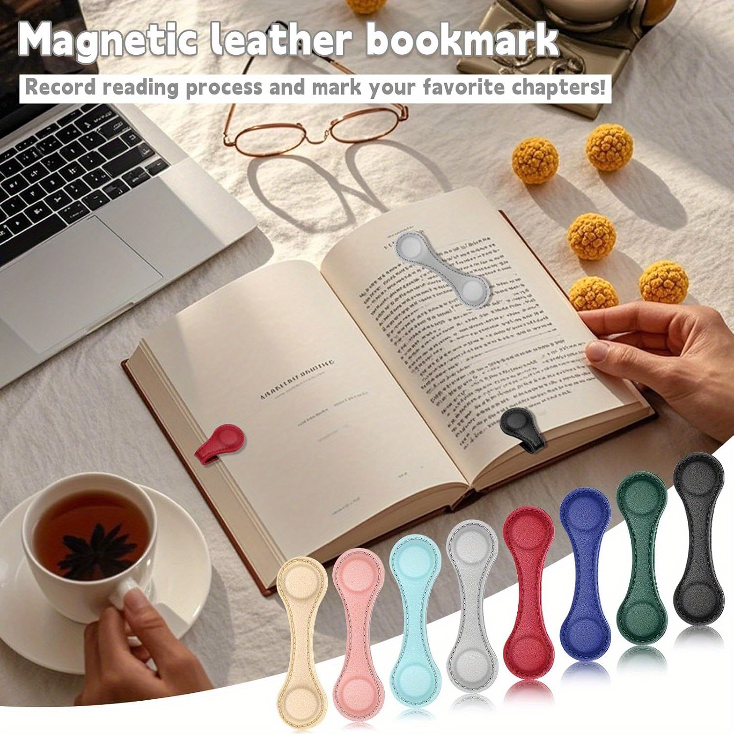 conjunto de 4   magnéticos,   magnéticos de couro   e  , adequados para homens e mulheres, suporte de marcador magnético de  , adequado para amantes de livros, leitores, professores e estudantes, clipe de calças e  , clipe magnético de roupas