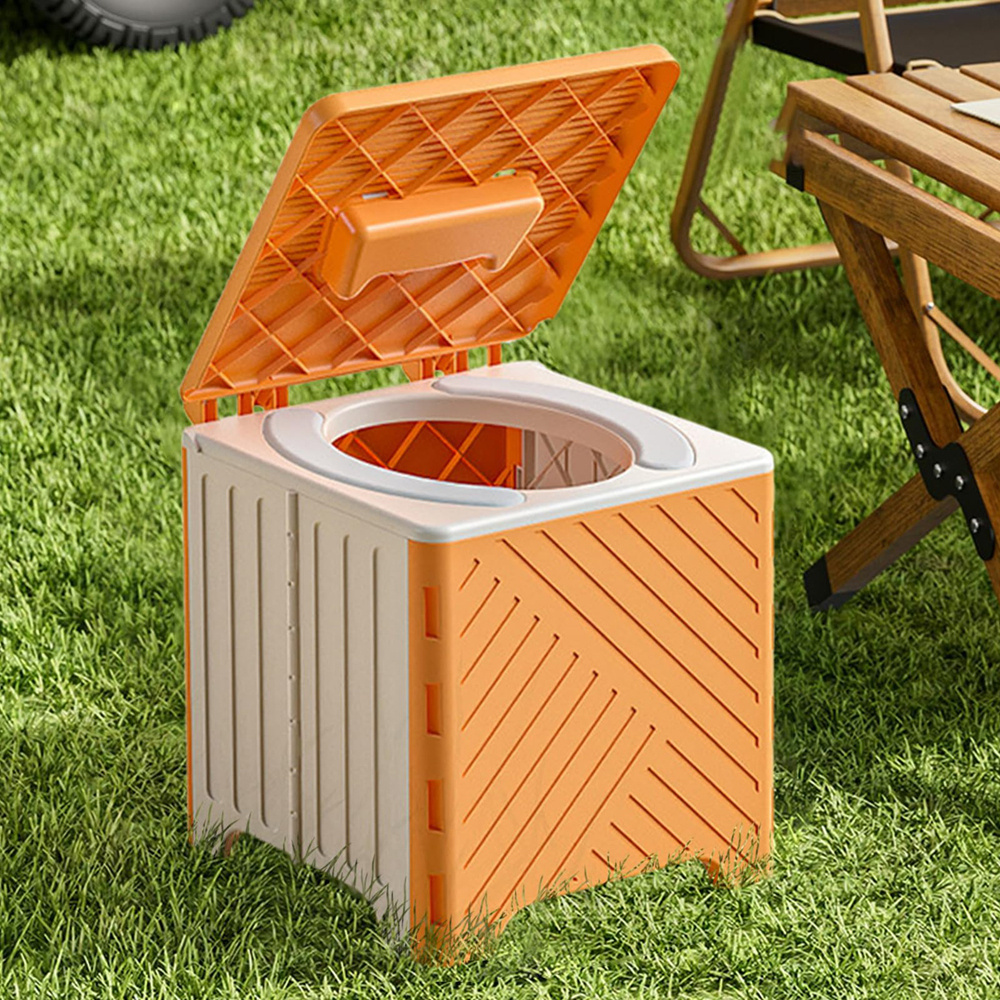 Portable Folding Toilet Sanitary Ware Compact Outdoor Toilet Outdoor Personal Care 70kg Travel Camping Toilet Outdoor Leisure Camping, Hiking Supplies