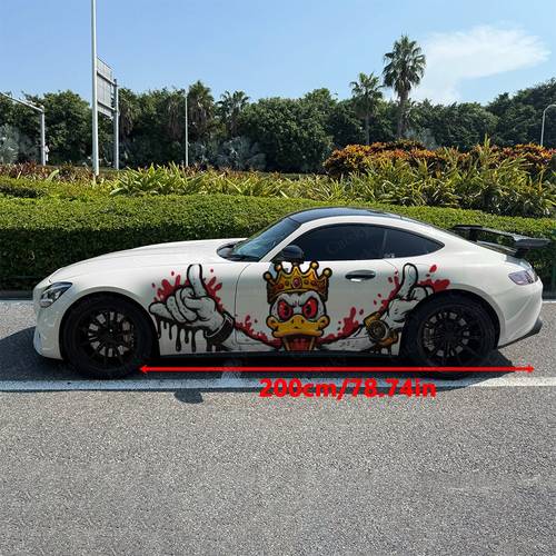 rich ducks car sticker full body decal decoration covering scratches sticker waterproof car vinyl wraps waterproof and easy to clean