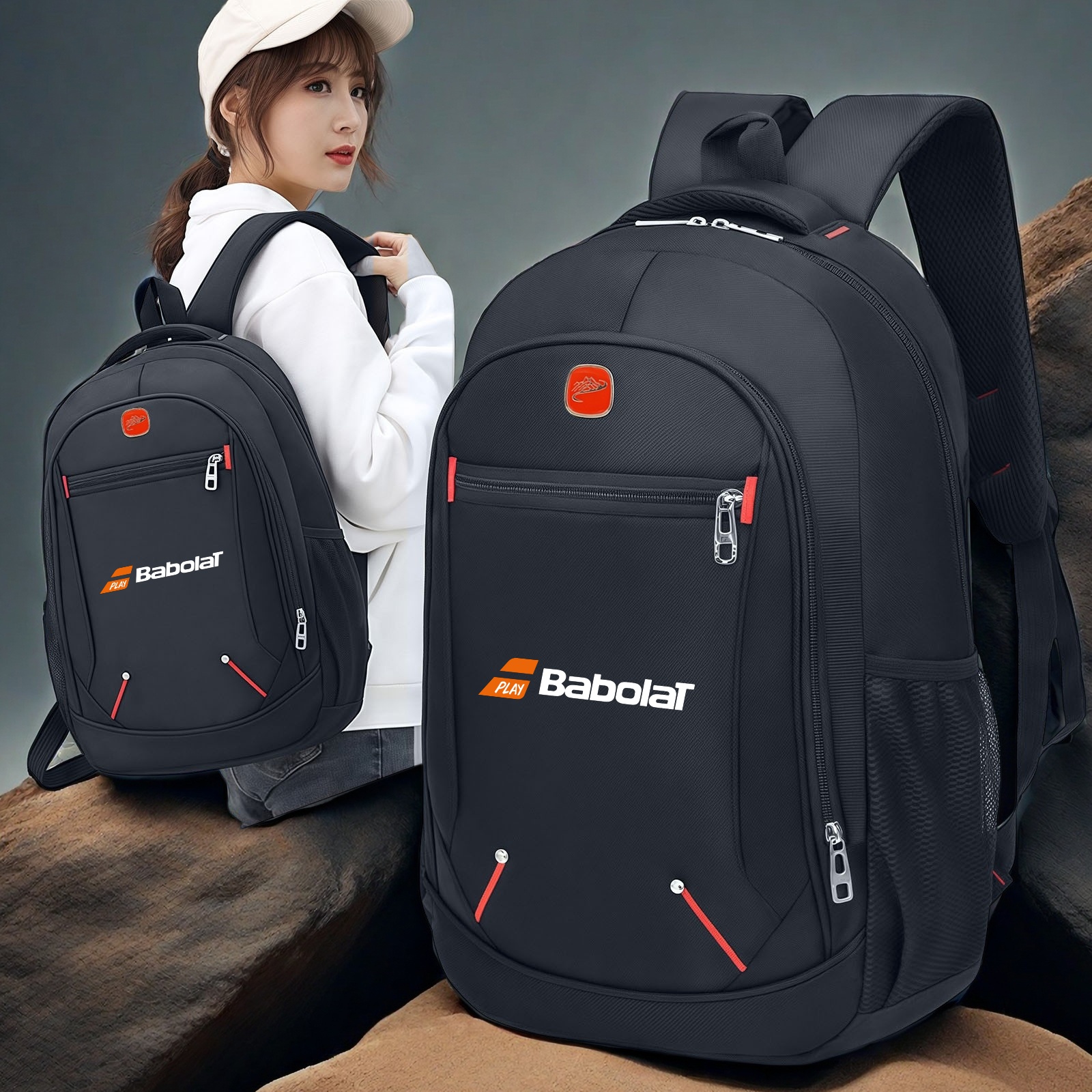 item picture   tennis backpack perfect gift for players   sports bag durable tournament backpack large capacity gym bag ideal for tennis   and  day use stylish design versatile storage essential for   match