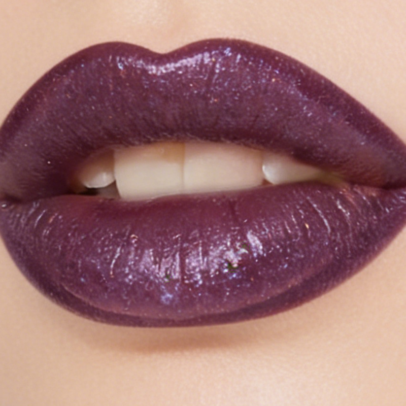 2 komada Metalik Sjajni Ljubičasti Set za Usne: Olovka za Usne, Ulje za Usne, Ruž za Usne za Žene, Dugotrajan, Lako se Nanosi, Vodootporan i Otporan na Znoj, Ne Blijedi Lako, Idealno za Svakodnevnu Upotrebu i Zabave