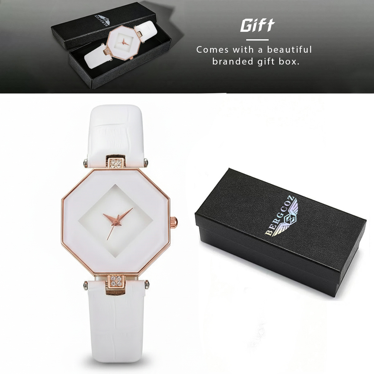 1pc/new Stylish And Adorable Women's Quartz Watch - Elegant Gift Box Packaging - Perfect For Gifting