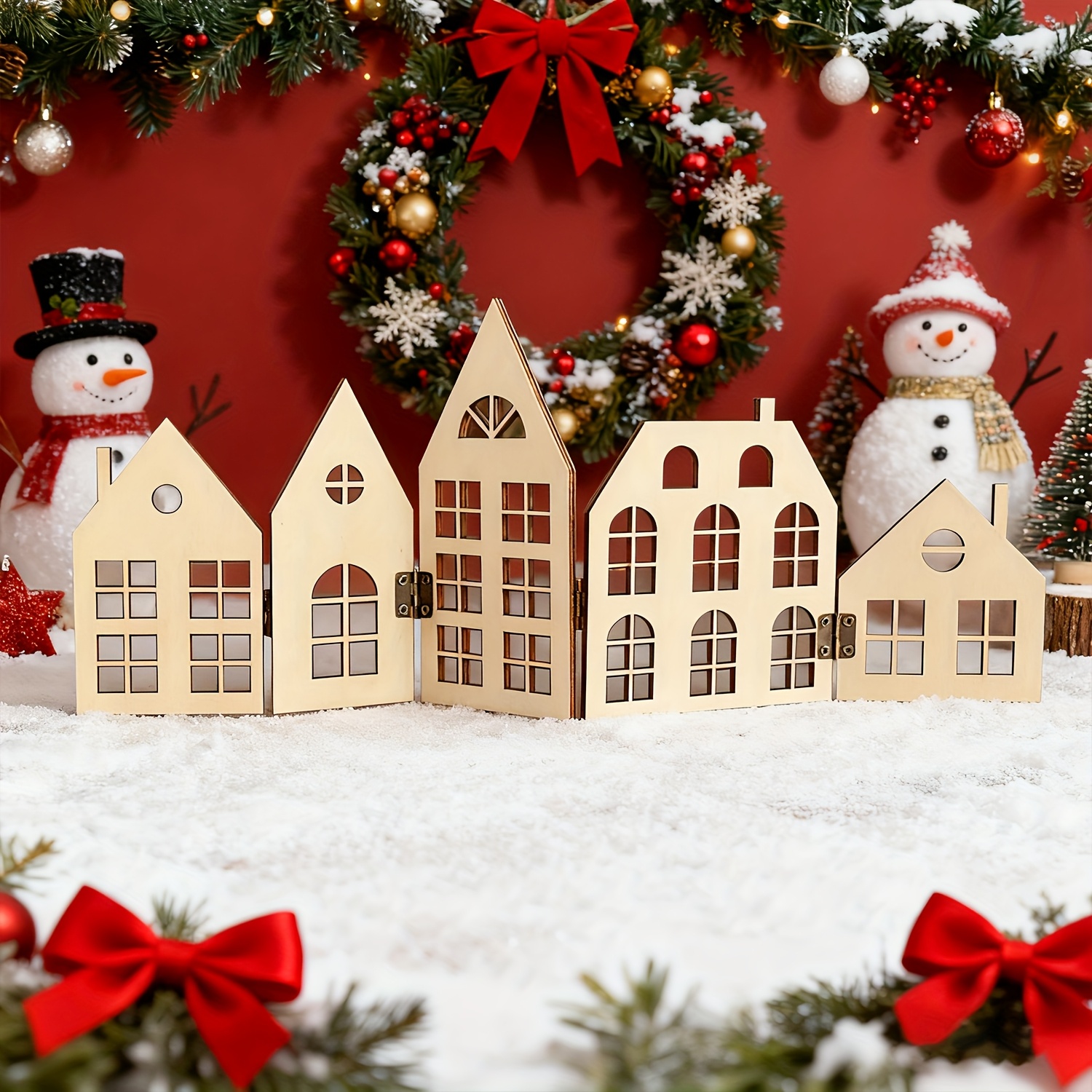 foldable gingerbread house christmas village centerpiece