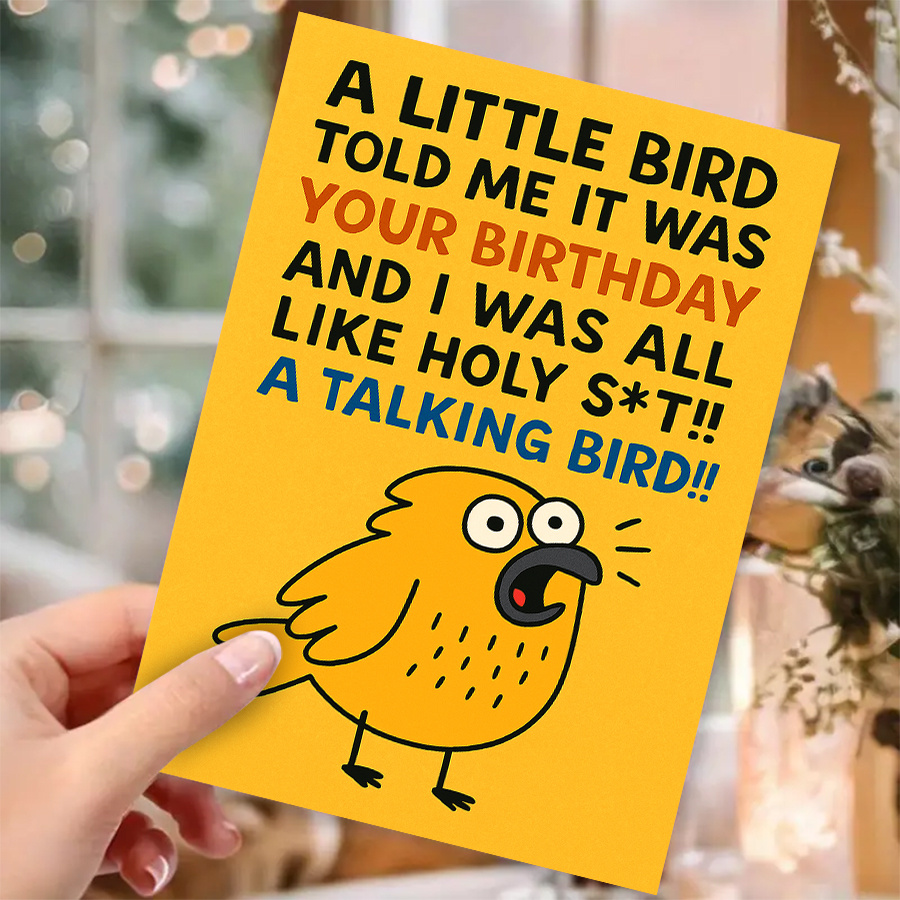 TEMU 1pc Funny Birthday Greeting Card For, Humorous Talking With Quote "a It Was Your Birthday", Perfect For Adult Birthday Celebrations, Unique And Birthday Wishes To Make Laugh And