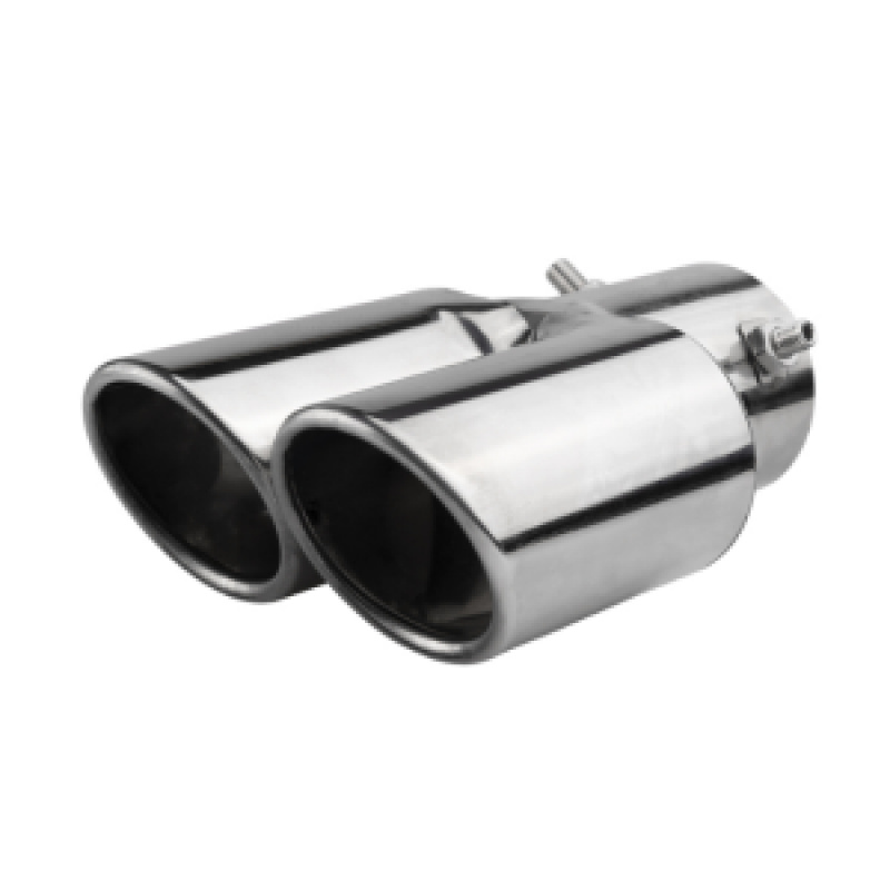 TEMU Car Dual Exhaust Pipe Tail Muffler Dual Pipe Tailpipe Stainless Steel Exhaust Pipe Modification Exterior Additions