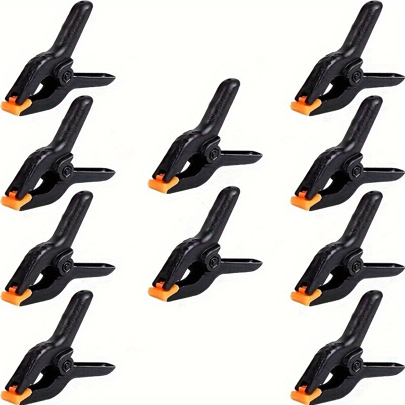 E-shop 10 Stück 2-Zoll Federklemmen, Kunststoff-Nylon-Klemmen, DIY Holzbearbeitungswerkzeuge