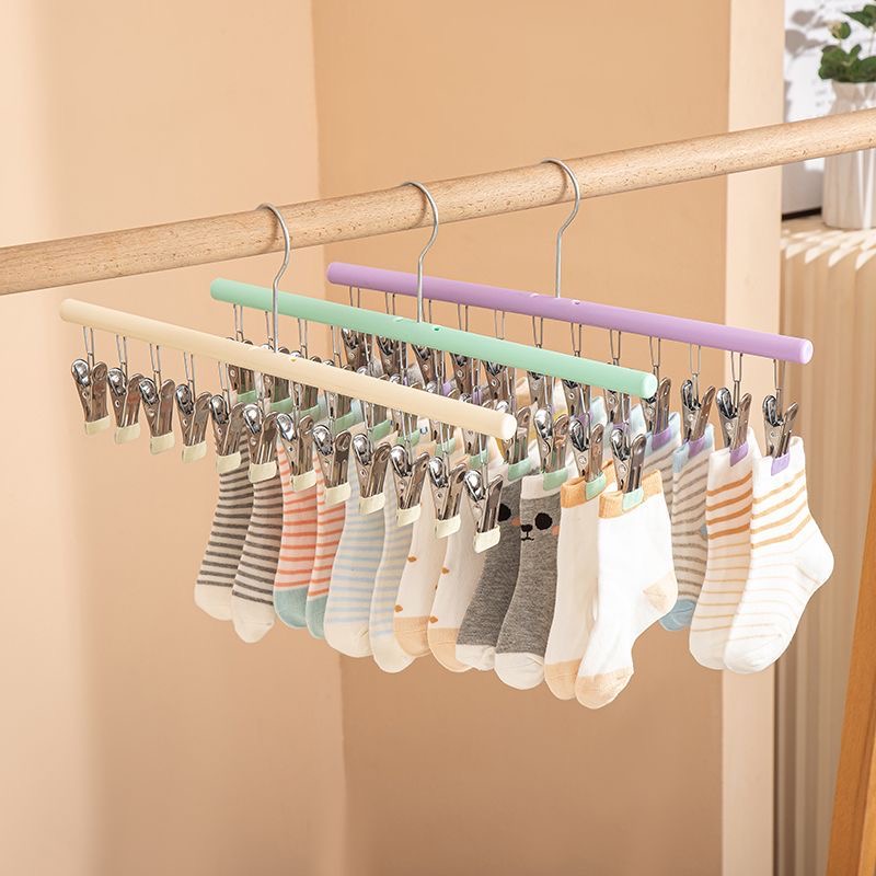 metal clothes rack 1pc metal socks underwear clothes rack multi clip strong clamping force weather resistant indoor outdoor use for balcony wardrobe students back to school organization balcony drying rack secure item hanging clothes pins Product details 4