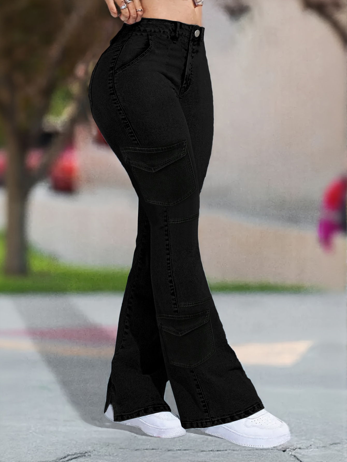 2025 y2k cowgirl high waisted pu bootcut pants - hip lifting