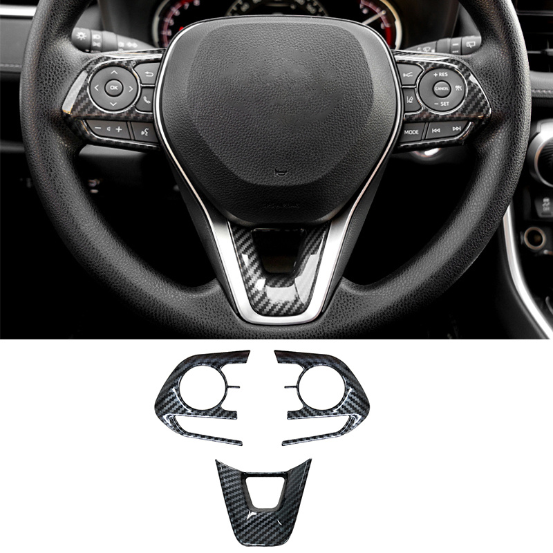 

Fit Steering Wheel Button Trim Cover For Toyota Rav4 Xa50 & Corolla Hybrid (2019-2024) - Abs Plastic