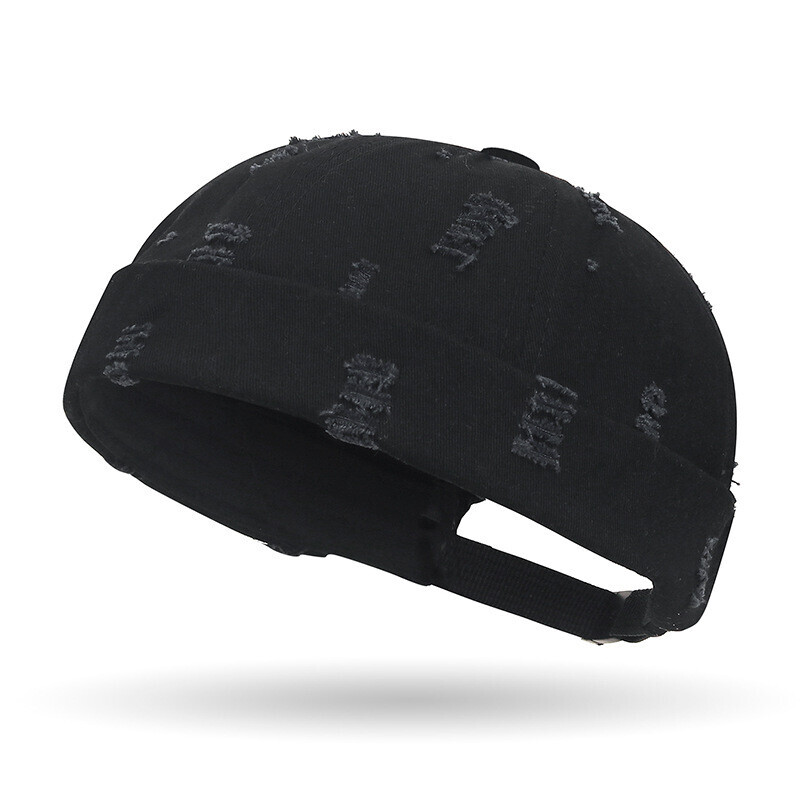 TEMU Stylish Brimless Hats For Sailors, Docker Beanies, Hip Hop Skull Caps, , Trendy Brimless Beanie Hats, Vintage Worker Skull Caps, Rolled Cuff