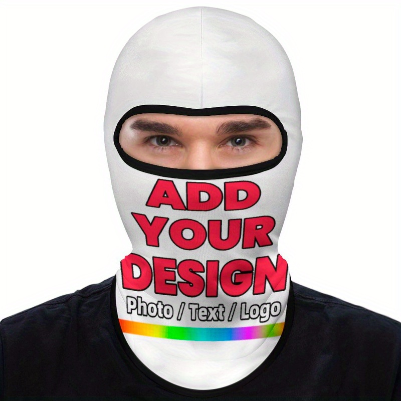TEMU Customized Masks, Personalized Masks, Breathable Masks, Summer Cooling Full Face Masks