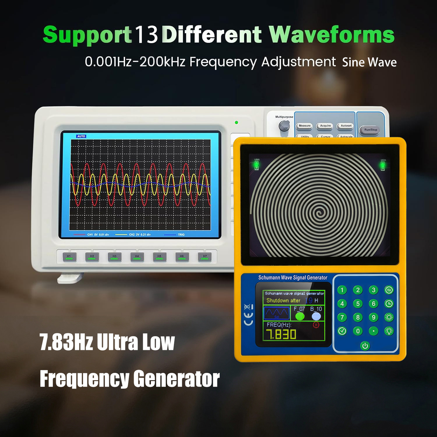 Schumann Resonance Generator with Adjustable Frequency