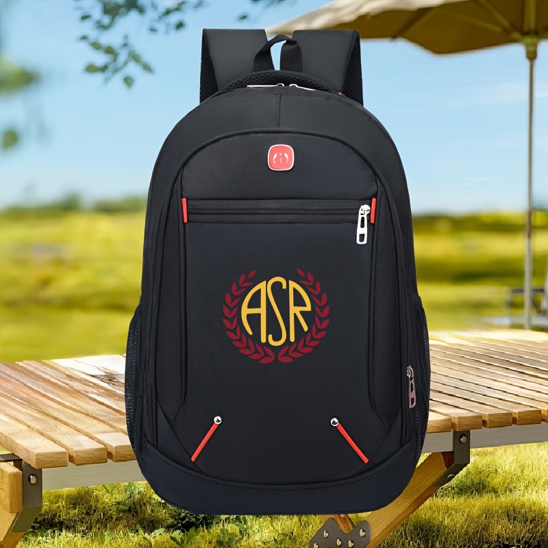 TEMU Asr-Roma-3 con Logo, Grande Capacit� con Scomparti Multipli, per Viaggi di Lavoro. Stile da Viaggio - , Design con Cerniera Sicura, per 56 ,