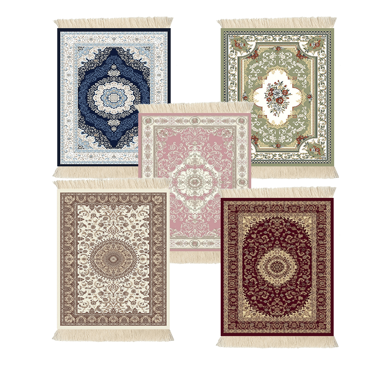 TEMU A Set Of 5 Coasters Featuring An Eastern Fringe Design And Artistic , Perfect For Beverages And Coffee. Are Water-absorbent, Making Them Great