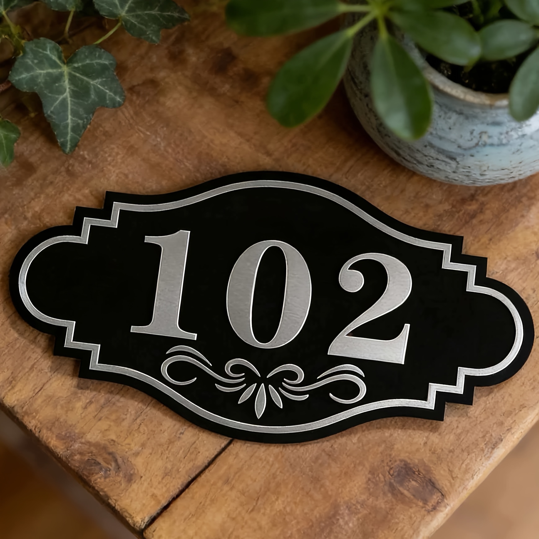 TEMU Acrylic House Numbers - Personalized Address Plaque With Uv Coated Suitable For /outdoor Use, Wall-mounted Door Numbers For Homes, Offices,