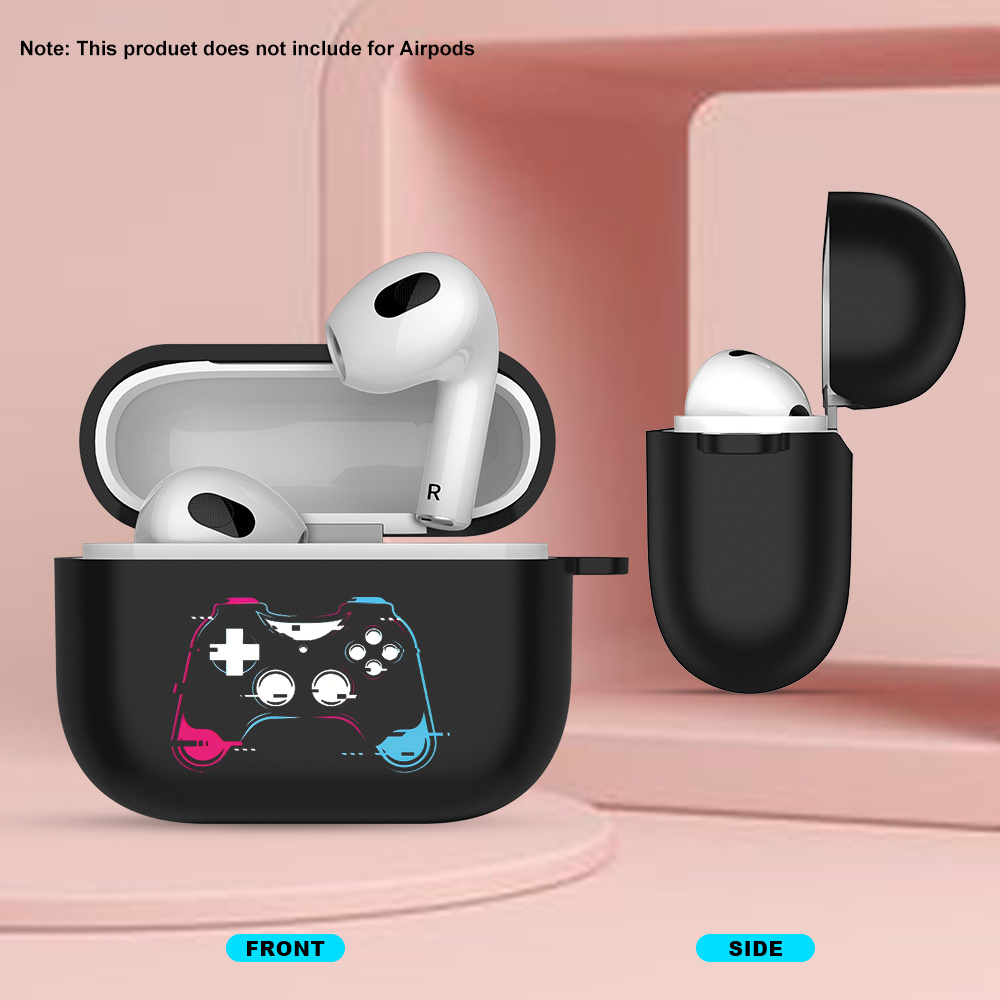 creative game controller print fashion black earphone case Temu