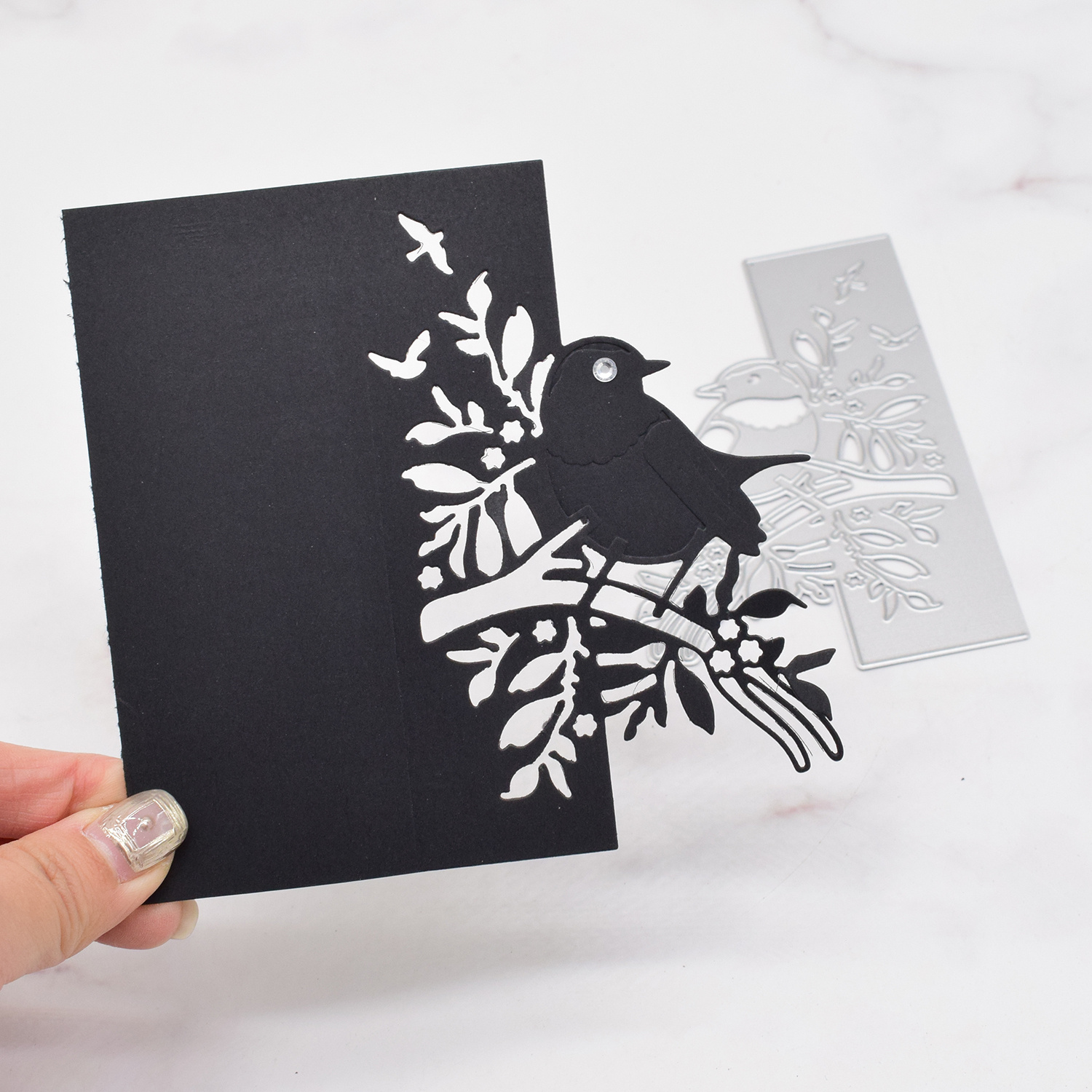 EJ.life Matrice De Découpe De Gaufrage En Métal 2 Pièces Matrice De Découpe Timbre Rectangulaire