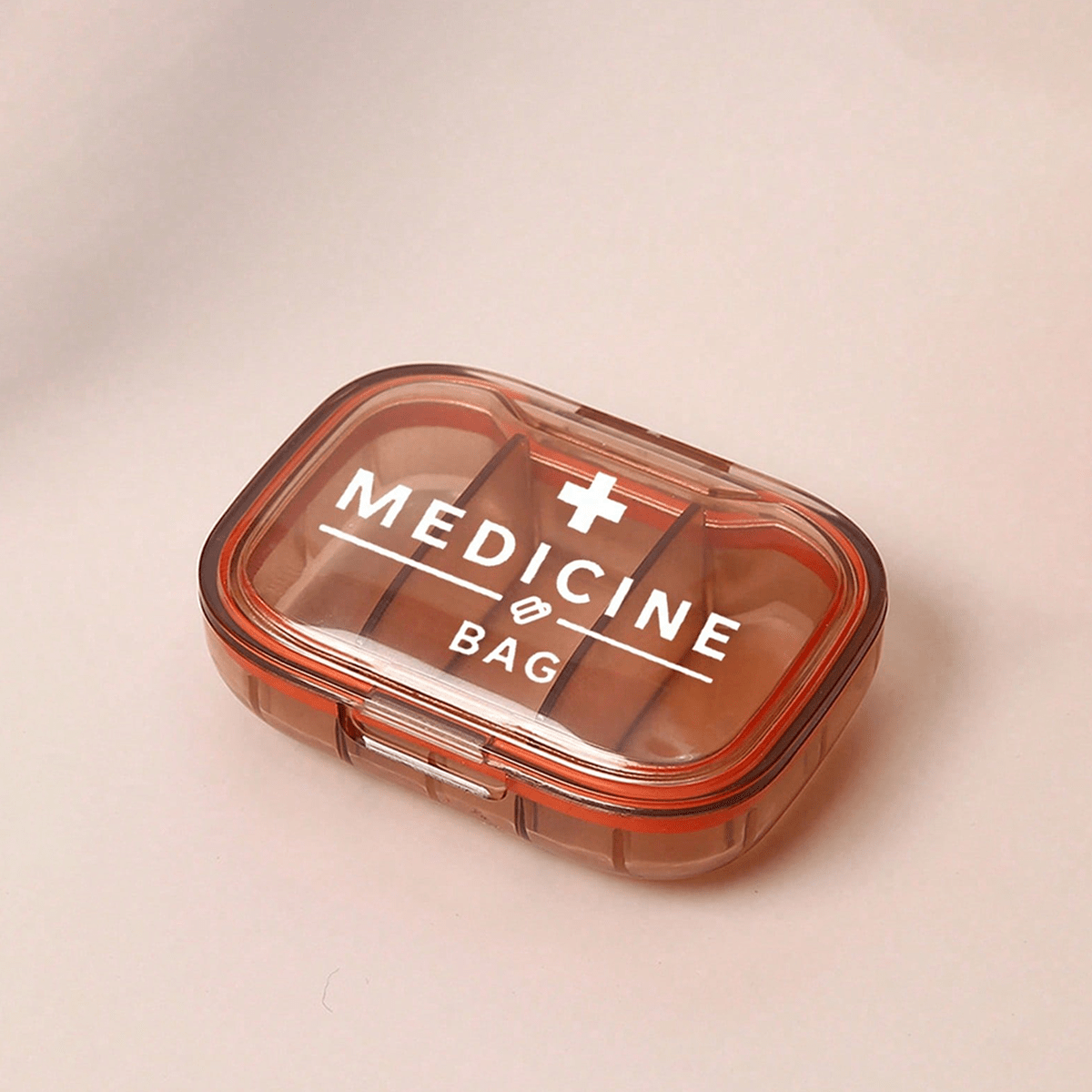 Portable Mini Storage Box with Printed Cross and Letters