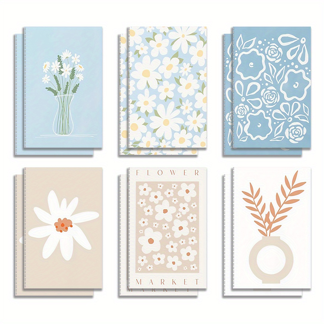 TEMU 12pcs/set Abstract Small Mini Notebooks Fun Notebooks Small Pocket Notebooks Office Gifts For School Teachers Bulk Prizes Travel Supplies