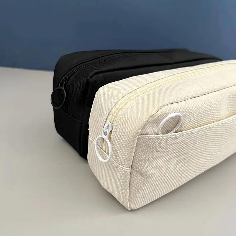 Large Capacity   Case - Durable Fabric with Zipper Closure, Multiple Compartments for Pens, Markers, and Stationery - Stylish and Practical for Students and Professionals, Pencil Pouch