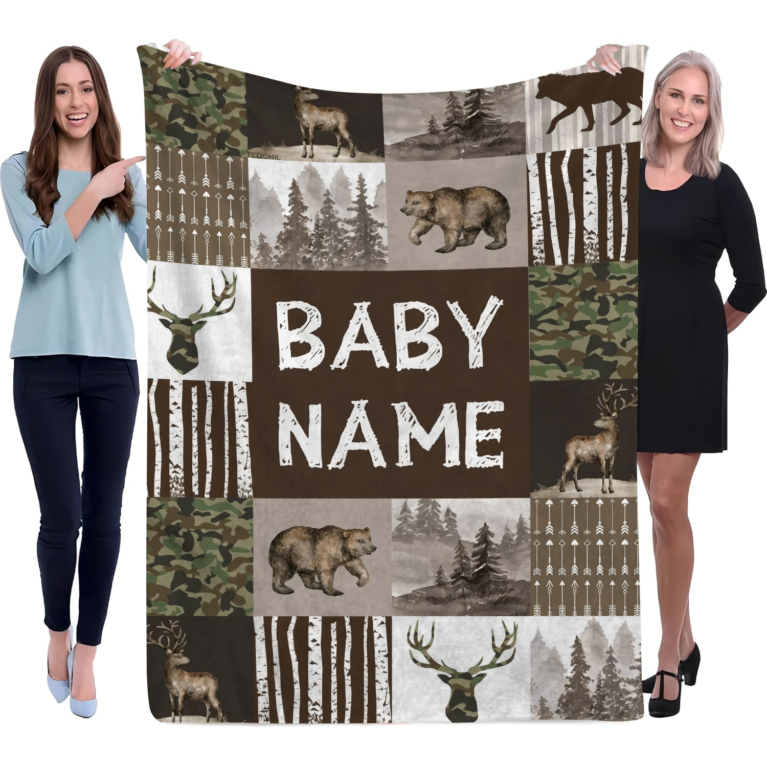 TEMU Personalized Custom Blankets, Unique Gift Blankets With Names, , Family Name Blankets, Gifts For , Commemorative Blankets With Names, Soft