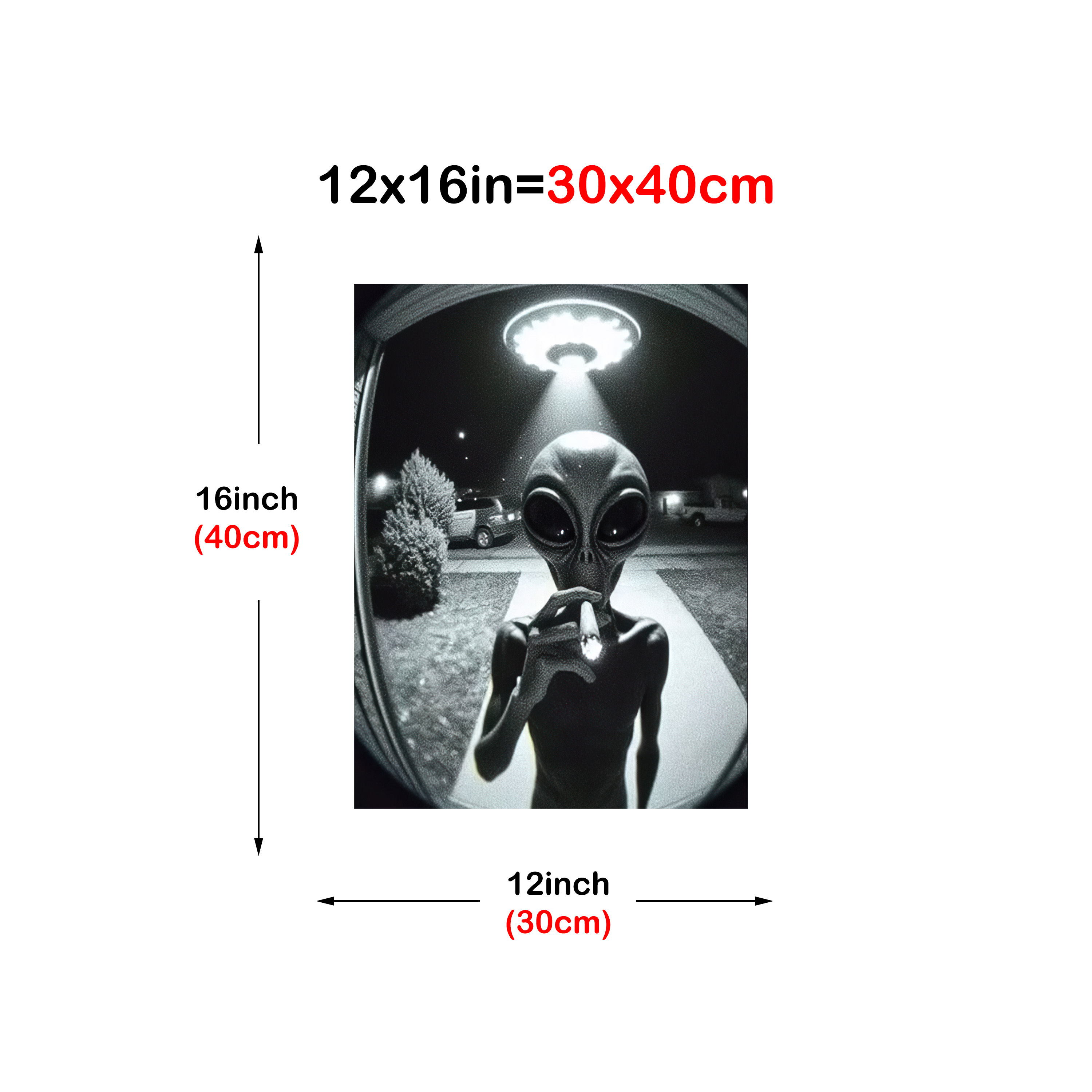 TEMU 1pc Poster, Frameless Fashionable Canvas Mural, Aesthetics, Space Themed Home Decoration,halloween Christmas Decor