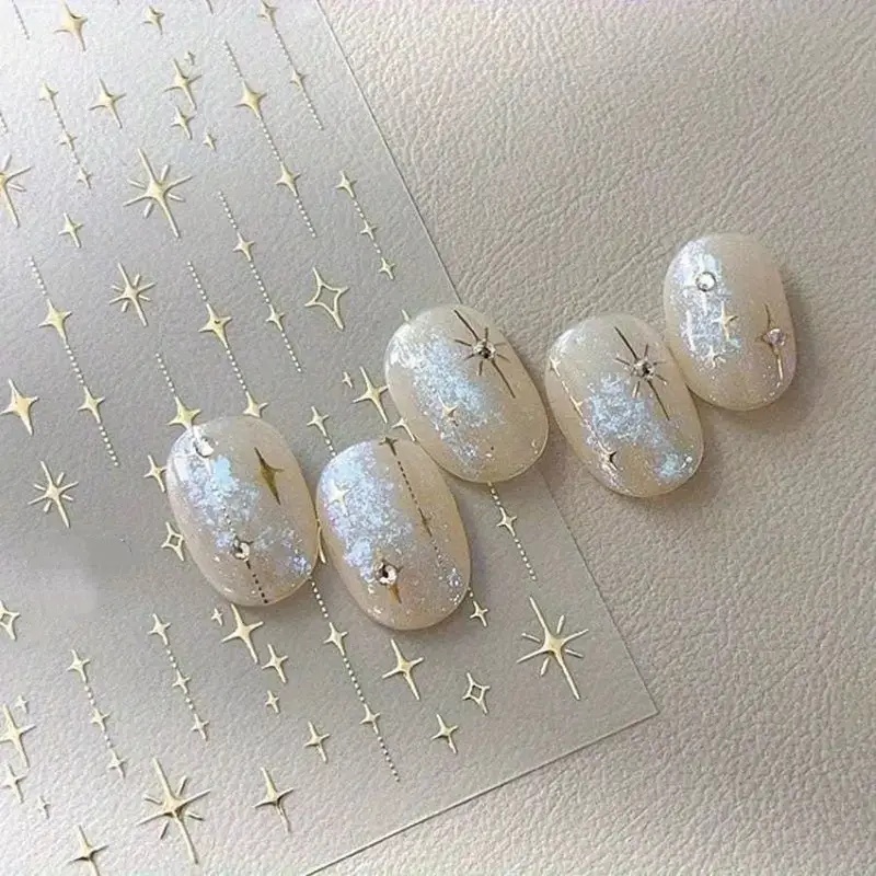Glitter Nail Stickers With Different