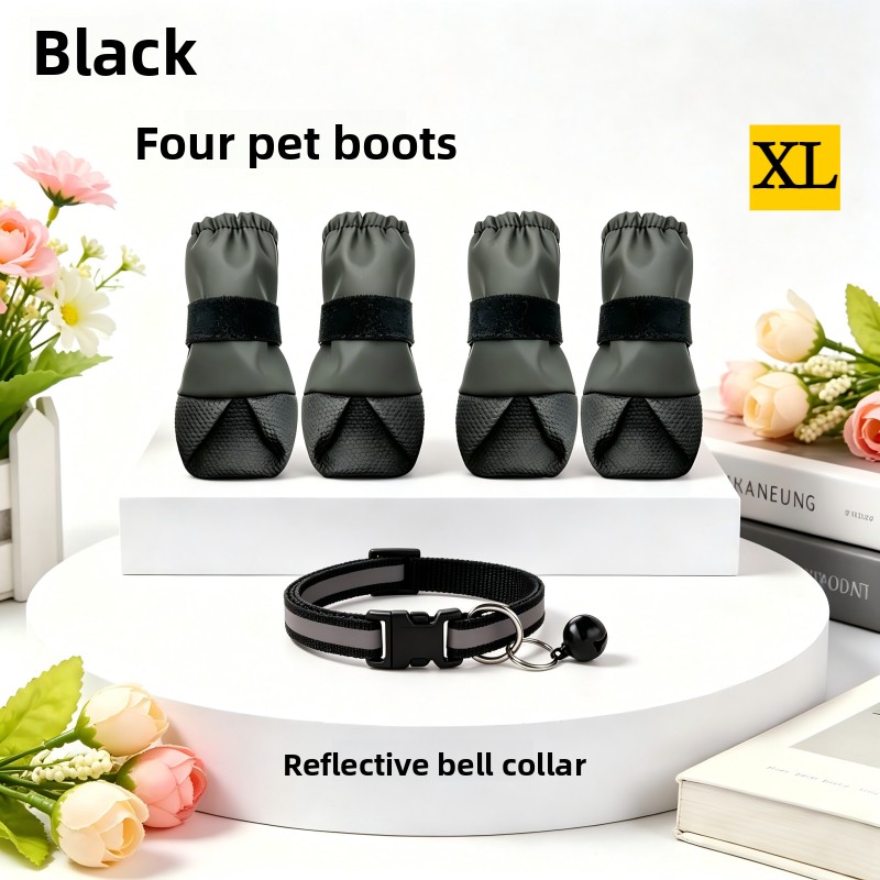Pet Walking Outing Set with High-Top Pet Boots