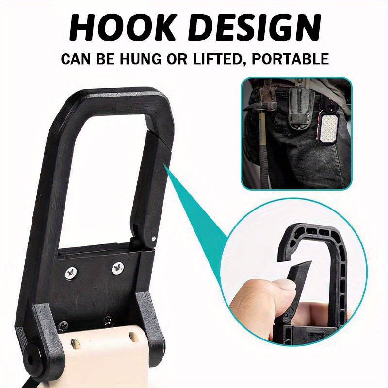 1pc   led flashlight usb rechargeable 1188     with magnetic   strobe light adjustable angle hook 18650 lithium battery powered portable   work light for camping hiking emergency   emergency lighting   reliable construction   flashlight construction workers Product details 8