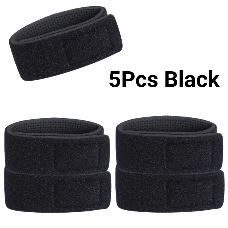 E-shop Neue 5/10 Stück Angelruten Befestigungsband Outdoor Angelruten Trageband Elastisches Verstellbares Tackle Halter Haken Klettband