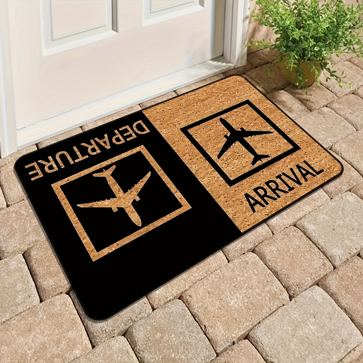 

& Design Non-slip Washable Doormat, Absorbent Entryway Mat, Machine Washable Rectangular Floor Mat For Home Decor, Kitchen & Bathroom