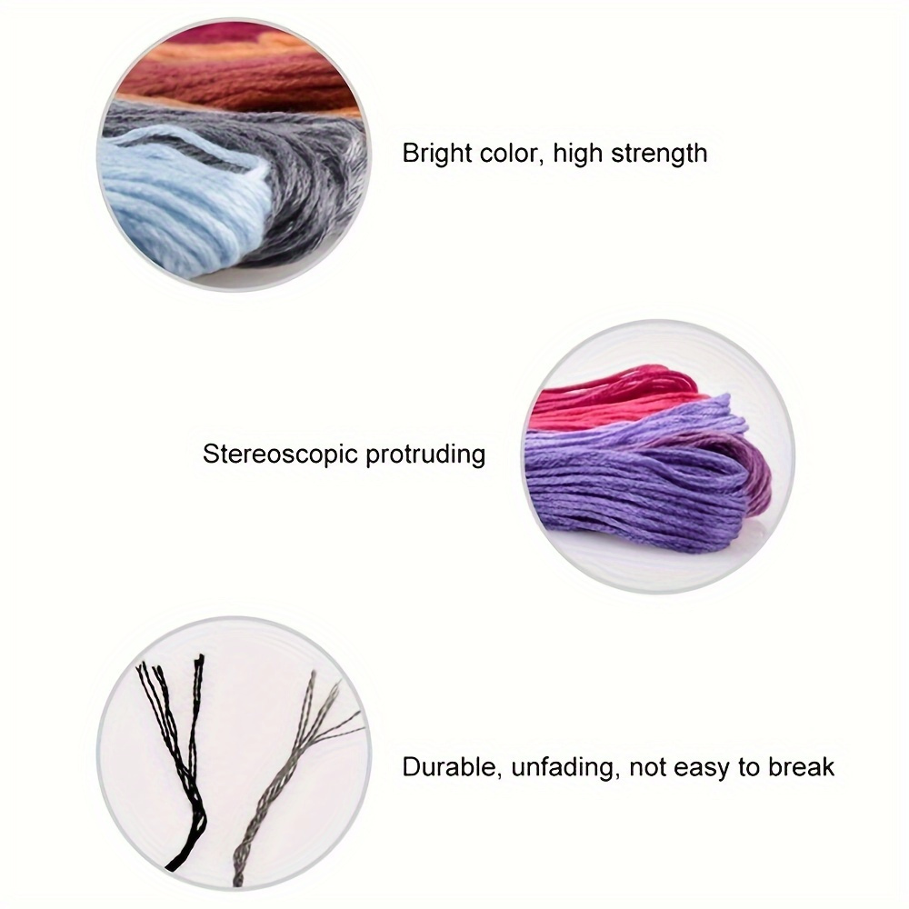 Multicolored Embroidery Thread 447 Shades