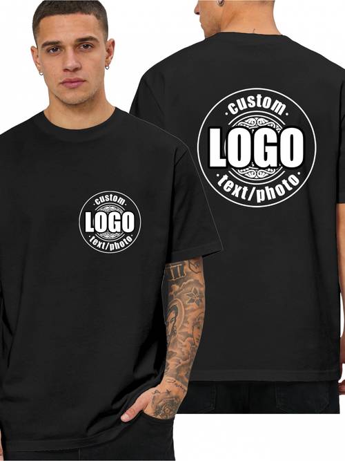 customizable mens customized printed long sleeved t shirt personalized photo customization your picture logo family lover inspirational slogan landscape personalized sports and breathable elastic fabric regular shirt