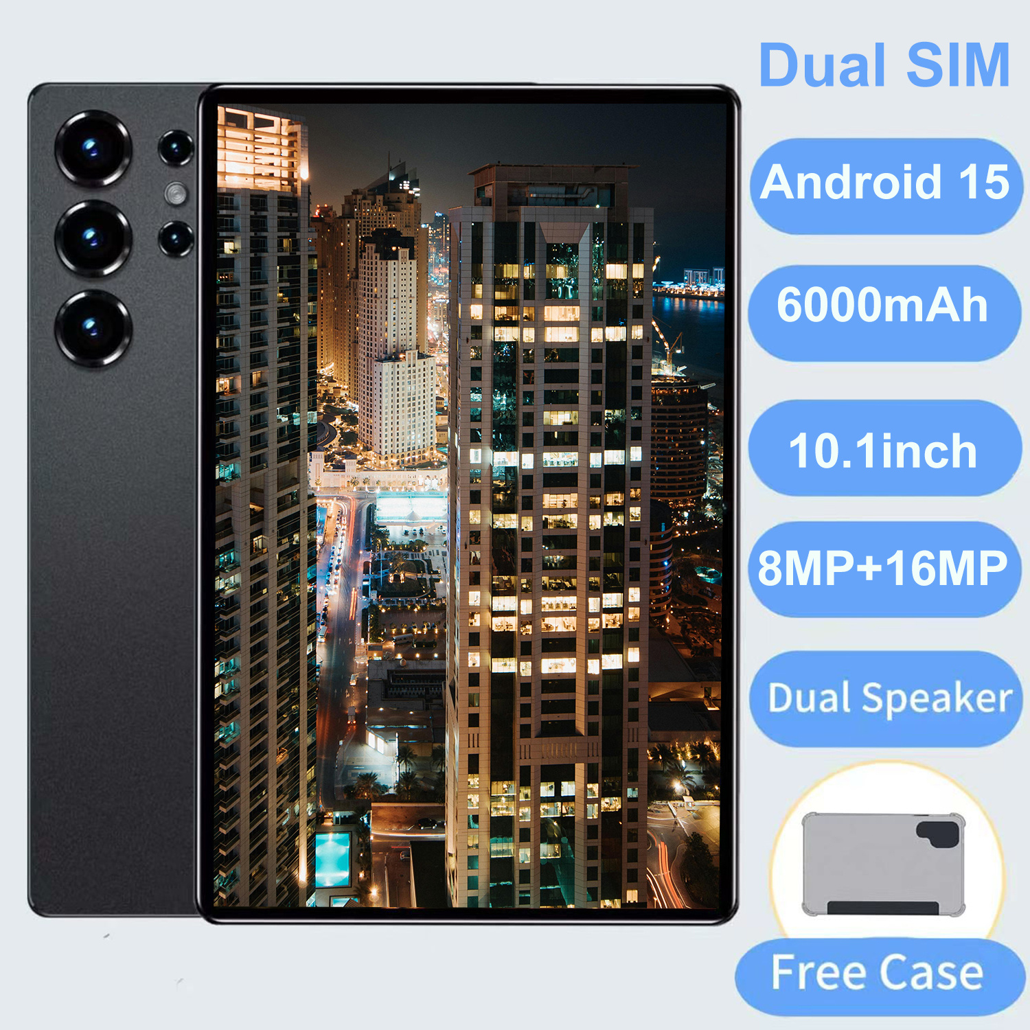10.1 Inch 15 Tablet Pc | 24gb Expandable, 512gb Rom, 4g Lte, Wireless Keyboard Included, 2560x1600 Screen Resolution, Arm Graphics Processor, Lommyka Brand, Tablet, Pad, Tablet, Pad