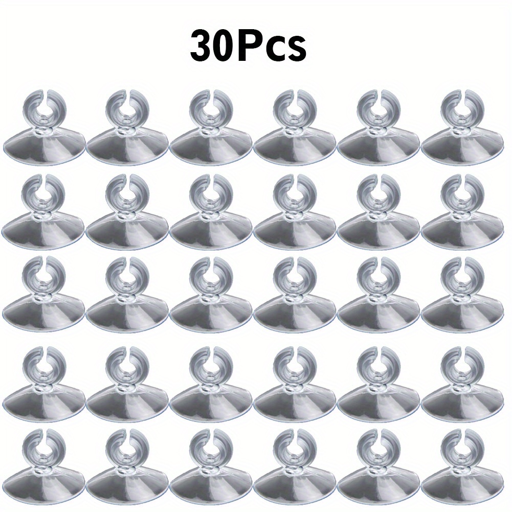 Image of 20/30pcs Aquarium Suction Cup Air Tube Holder Sucker For Fish Tank Pump Oxygen Air Tube Fixing Clip 4/6mm Accessories