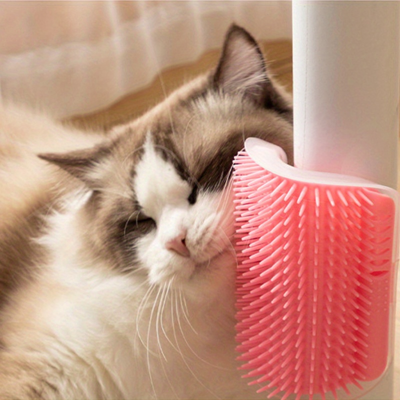     scratcher corner multi functional rubbing massager     soft wall corner massager washable scratching brush durable pet accessories for healthy nail care and relaxation