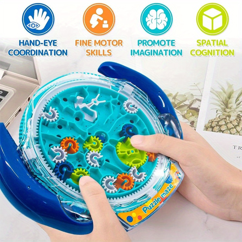 gear maze disk toys for kids 3d puzzle balance ball handheld maze board educational toy 商品详情 4