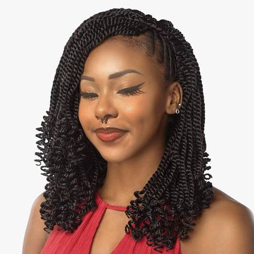 14 inch crochet hair 8 packs twist braids curly ends small twist synthetic extensions soft