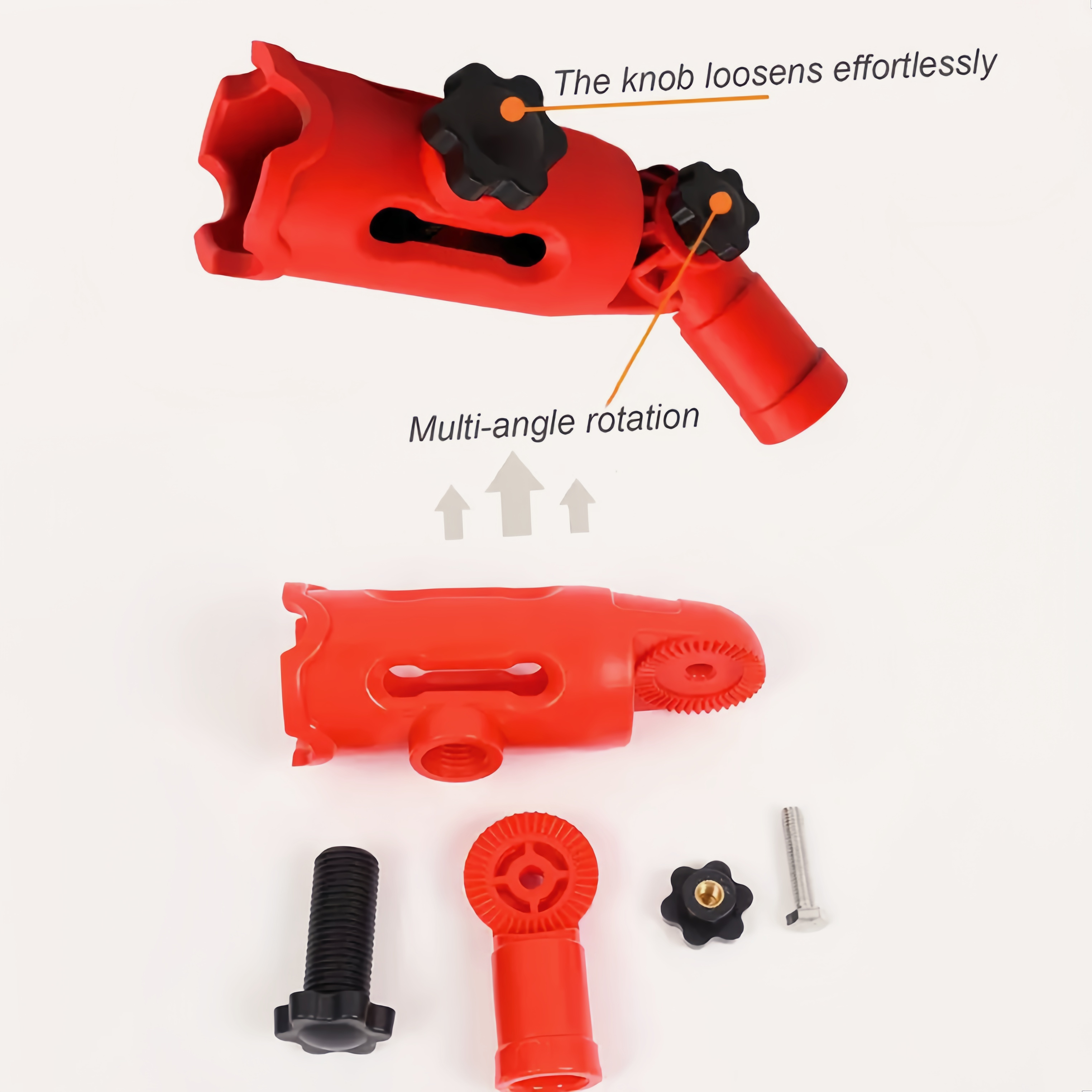 E-shop Multi-Angle Farbroller- und Pinsel-Verlängerungsstücke, Universal-Halteradapter für Handroller und Schaber - Verstellbare Malwerkzeuge geeignet