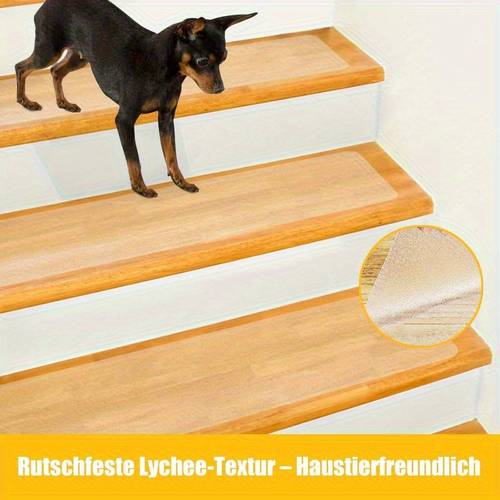 15 pack 15x80cm transparent self wooden stair anti slip pads with scraper tool non slip step strips for durable tread grippers for hardwood stairs 15x31 5 inch stair treads non slip wooden deck coverage